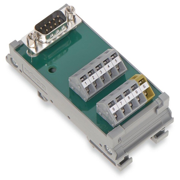 Module avec interface; Sub-Min-D; Connecteur mâle; 15 pôles; contre ...
